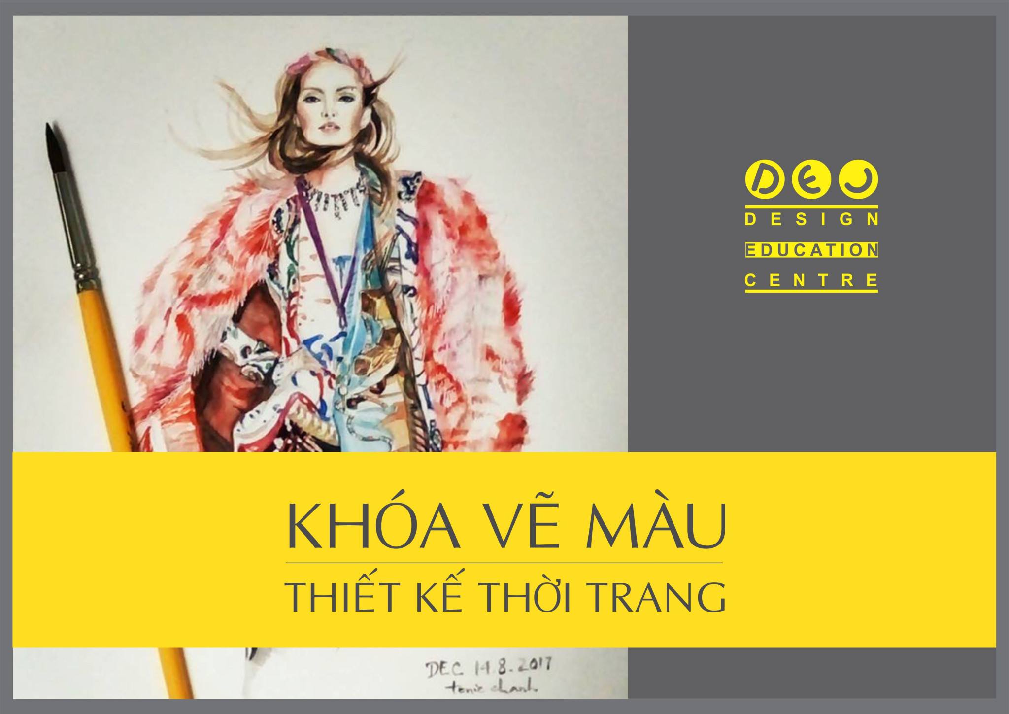 Khoá học vẽ màu thời trang 